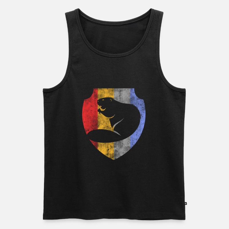 Biber - Männer Premium Bio Tank Top - Schwarz