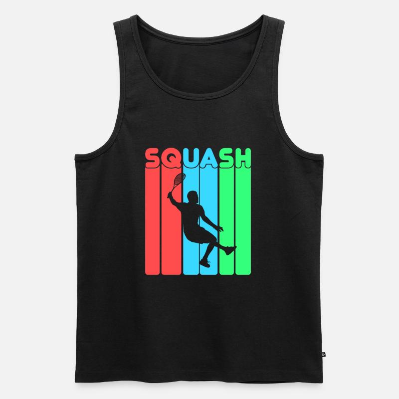 Squash - Männer Premium Bio Tank Top - Schwarz