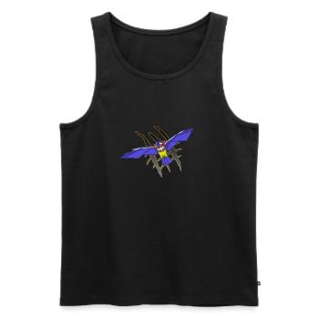 Robo Hawk Robot Eagle Hawk - Débardeur bio Premium Homme - noir - Devant - Michal (187cm)