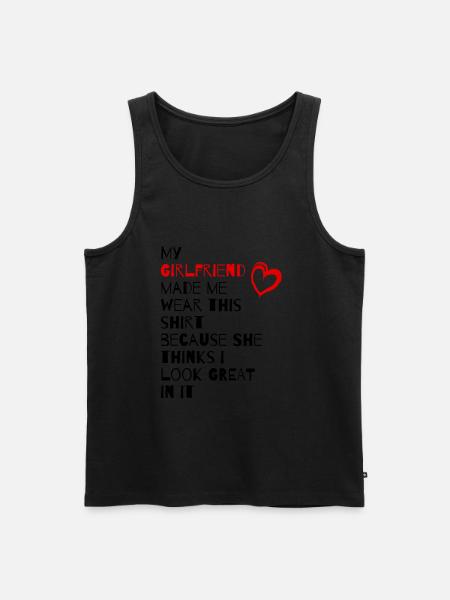 Min kæreste - Gave til kæreste eller kæreste - Herre Premium økologisk tanktop - 