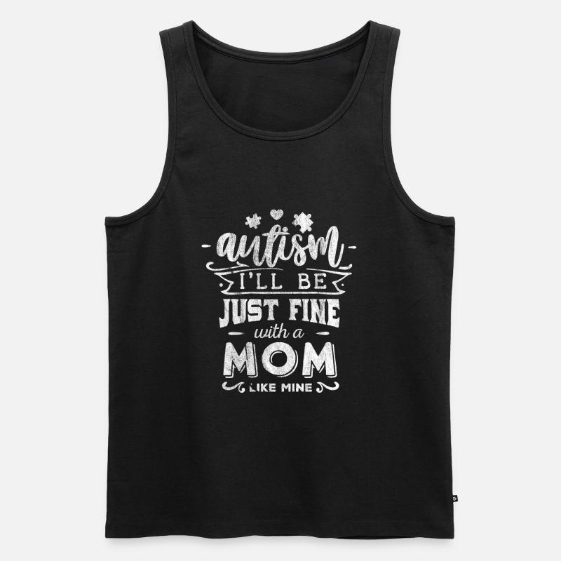 Autismus - Männer Premium Bio Tank Top - Schwarz