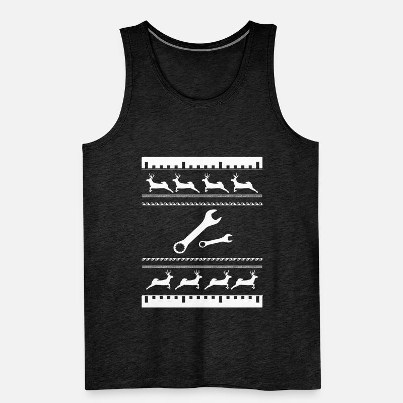 Engineer tool Ugly Christmas profession gift Men's Premium Organic Tank Top