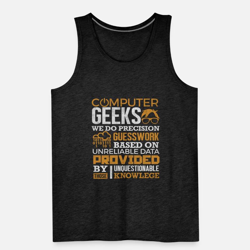 Computer Geek T-Shirt Wissenschaft Programmierer Nerd Geschenk Männer Premium Bio Tank Top