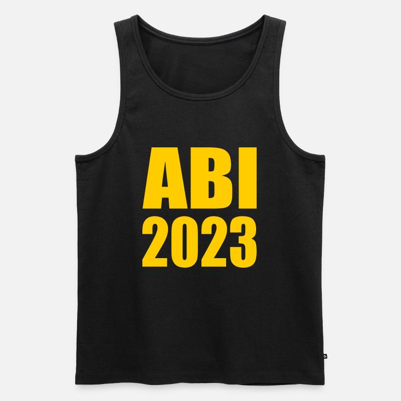 Abi 2023 - Männer Premium Bio Tank Top - Schwarz