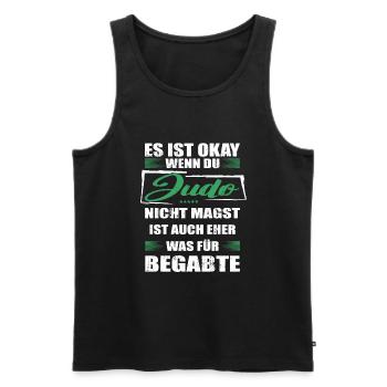 Spruch judo Mann & Frau & Kinder - Männer Premium Bio Tank Top - Schwarz - Vorne - AI Model Male 178 light (178cm)