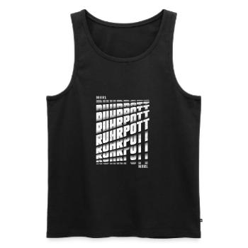Ruhrgebiet Marl - Männer Premium Bio Tank Top - Schwarz - Vorne - AI Model Male 178 light (178cm)