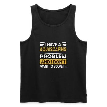 Aquascaping is my hobby - Männer Premium Bio Tank Top - Schwarz - Vorne - AI Model Male 178 light (178cm)