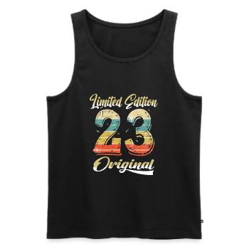 101 Jahre Geburtstag Jahrgang 1923 Limited Edition - Männer Premium Bio Tank Top - Schwarz - Vorne - AI Model Male 178 light (178cm)
