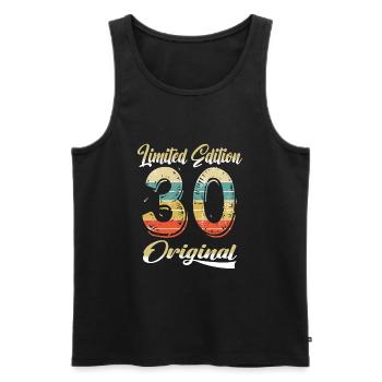 94 ans anniversaire Vintage des années 1930 édition limitée - Débardeur bio Premium Homme - noir - Devant - Michal (187cm)