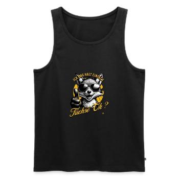 I just like foxes - Men's Premium Organic Tank Top - black - Front - Michal (187cm)