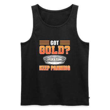 Metalldetektor Gold Panner Gold Digger Kostüm - Männer Premium Bio Tank Top - Schwarz - Vorne - AI Model Male 178 light (178cm)