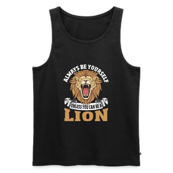 Always be yourself unless you can - Men's Premium Organic Tank Top - black - Front - Michal (187cm)