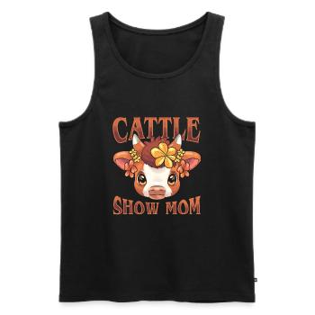 Heifer Farmer Show Kuhschau Mama Vieh - Männer Premium Bio Tank Top - Schwarz - Vorne - AI Model Male 178 light (178cm)