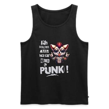 Mir Egal - Schmeiss alles hin werd Punk Punkrock - Männer Premium Bio Tank Top - Schwarz - Vorne - Michal (187cm)