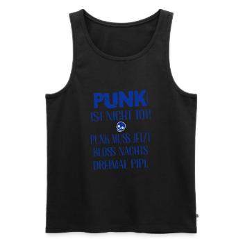 Punk Rock - I'm old but punk is not dead - Men's Premium Organic Tank Top - black - Front - Michal (187cm)