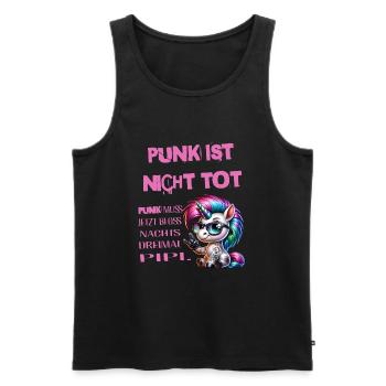 Punk Rock - I'm old but punk is not dead - Men's Premium Organic Tank Top - black - Front - AI Model Male 178 light (178cm)