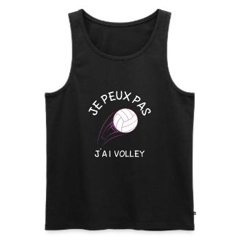 Je Peux Pas J'Ai Volley - Débardeur bio Premium Homme - noir - Devant - Michal (187cm)