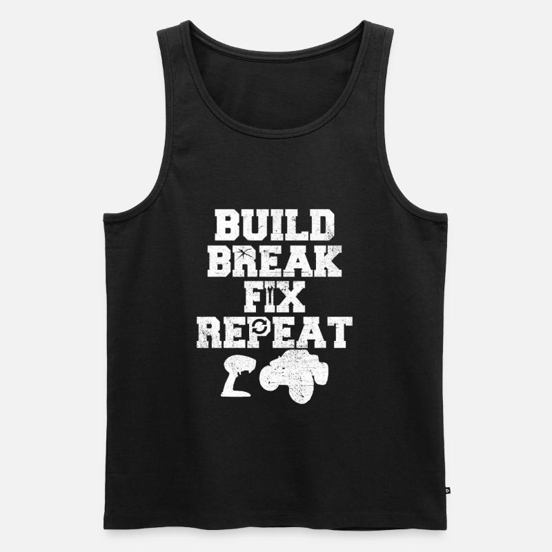 RC télécommandé - Débardeur bio Premium Homme - noir