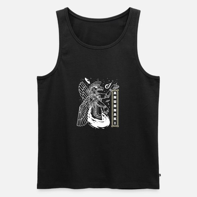 Sumerer Anunnaki Alien Astronauten - Männer Premium Bio Tank Top - Schwarz
