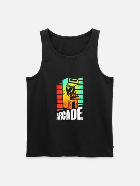 Retro Gaming Arcade Slot Machine - Men's Premium Organic Tank Top - black