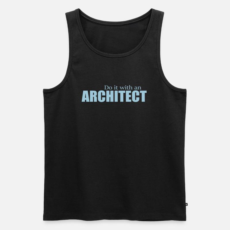 ARCHITECT - Männer Premium Bio Tank Top - Schwarz