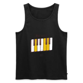 What would GSUS do? Holy Chord - Men's Premium Organic Tank Top - black - Front - AI Model Male 178 light (178cm)