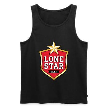 Lone Star Beer Gold - Männer Premium Bio Tank Top - Schwarz - Vorne - AI Model Male 178 light (178cm)