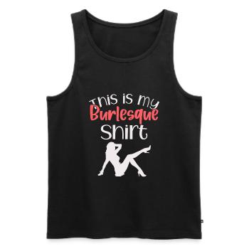 Funny Burlesque burlesque - Men's Premium Organic Tank Top - black - Front - AI Model Male 178 light (178cm)