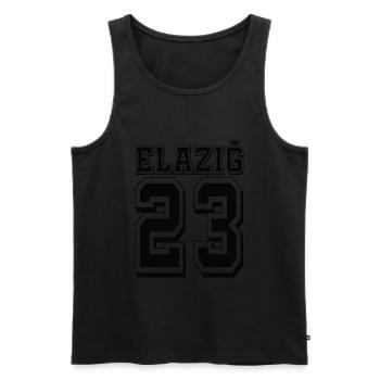 Elazig 23 - Männer Premium Bio Tank Top - Schwarz - Vorne - Michal (187cm)