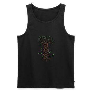 ARBRE À ADN Sciences de la vie Biologie Environnement - - Débardeur bio Premium Homme - noir - Devant - AI Model Male 178 light (178cm)