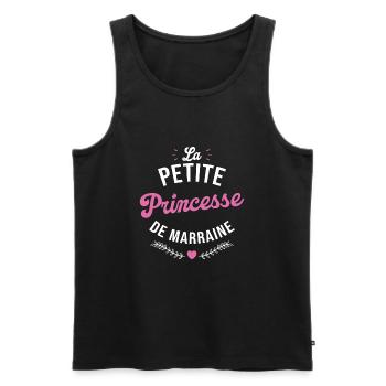 La Petite Princesse De Marraine - Débardeur bio Premium Homme - noir - Devant - AI Model Male 178 light (178cm)