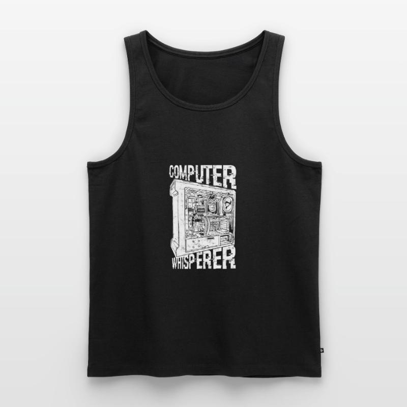 Computer Whisperer - Internet Security Anonymous Männer Premium Bio Tank Top