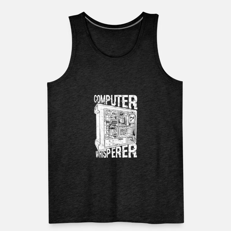 Computer Whisperer - Internet Security Anonymous Männer Premium Bio Tank Top