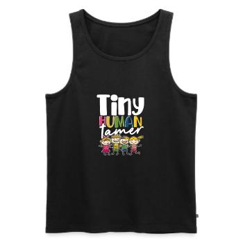 Human Tamer Circus - Kids Children Childcare - Men's Premium Organic Tank Top - black - Front - Michal (187cm)