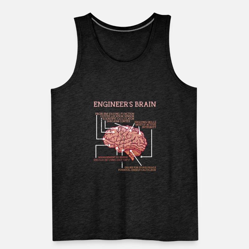 Engineer's brain problem solving function - Men's Premium Organic Tank Top
