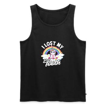 I lost my first tooth - Clean Tooth Dental Surgery - Men's Premium Organic Tank Top - black - Front - Michal (187cm)
