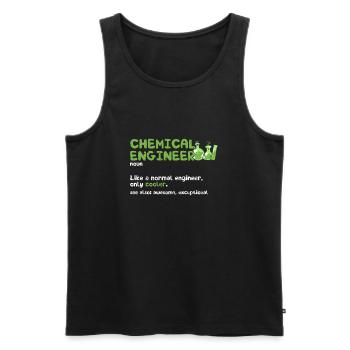 Chemical engineer Noun like a normal engineer - Men's Premium Organic Tank Top - black - Front - Michal (187cm)