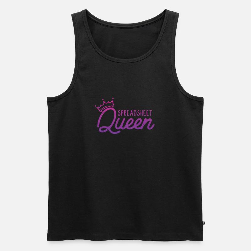 Spreadsheet Queen - Datencode - Männer Premium Bio Tank Top - Schwarz
