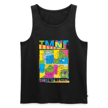 Teenage Mutant Ninja Turtles Shell Ya Later! - Men's Premium Organic Tank Top - black - Front - AI Model Male 178 light (178cm)