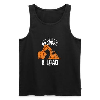 Ich habe gerade eine Last fallen lassen - Konstruktion - Männer Premium Bio Tank Top - Schwarz - Vorne - AI Model Male 178 light (178cm)