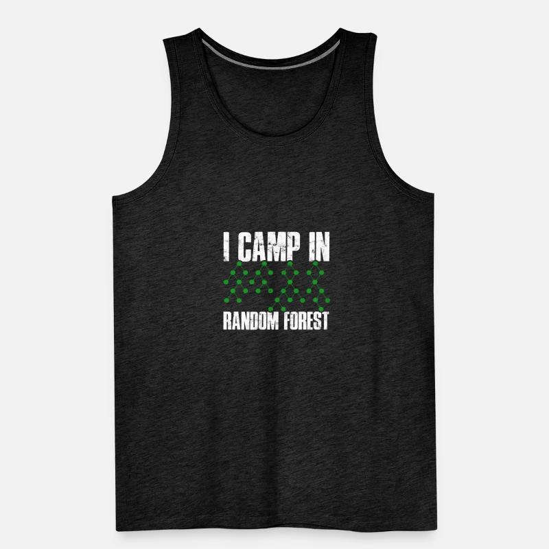 Ich campe in Random Forests - Data Science Männer Premium Bio Tank Top