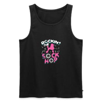 Rockin' the sock hop - danse - Débardeur bio Premium Homme - noir - Devant - Michal (187cm)