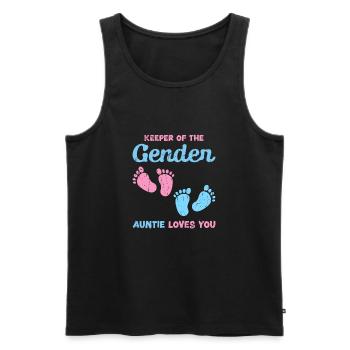 Gardienne du genre Tante vous aime - gardienne - Débardeur bio Premium Homme - noir - Devant - Michal (187cm)