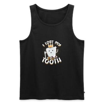 I lost my first tooth - medical - Men's Premium Organic Tank Top - black - Front - Michal (187cm)