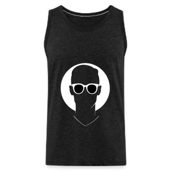 Mystic Vision - Men's Premium Organic Tank Top - charcoal grey - Front - Alexander (188cm)