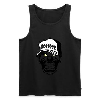Rostock Clown - Männer Premium Bio Tank Top - Schwarz - Vorne - Michal (187cm)
