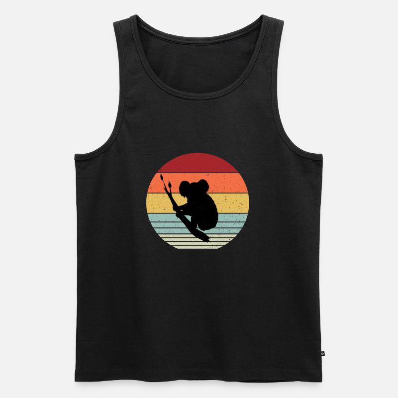 Koalabär - Männer Premium Bio Tank Top - Schwarz
