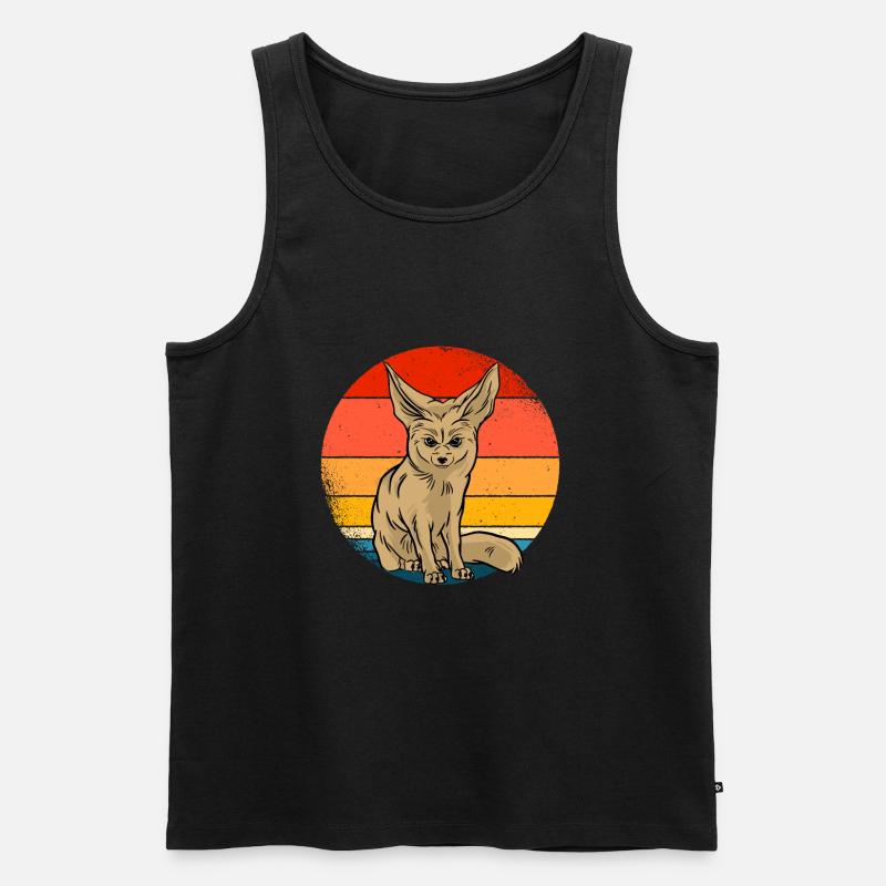 Fennek - Männer Premium Bio Tank Top - Schwarz