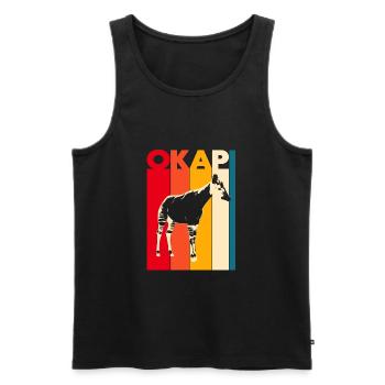 okapi - Men's Premium Organic Tank Top - black - Front - AI Model Male 178 light (178cm)