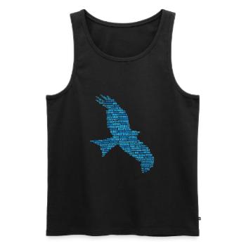 Peregrine falcon gift - Men's Premium Organic Tank Top - black - Front - AI Model Male 178 light (178cm)